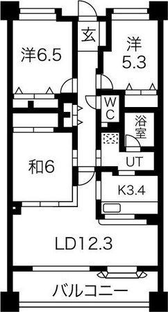 桃山公園ロジュマンの物件間取画像